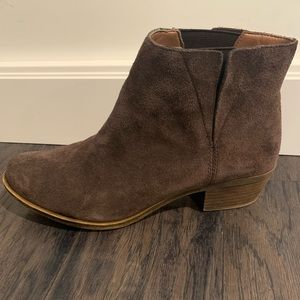 Lucky Brand Brown Suede Ankle Boots